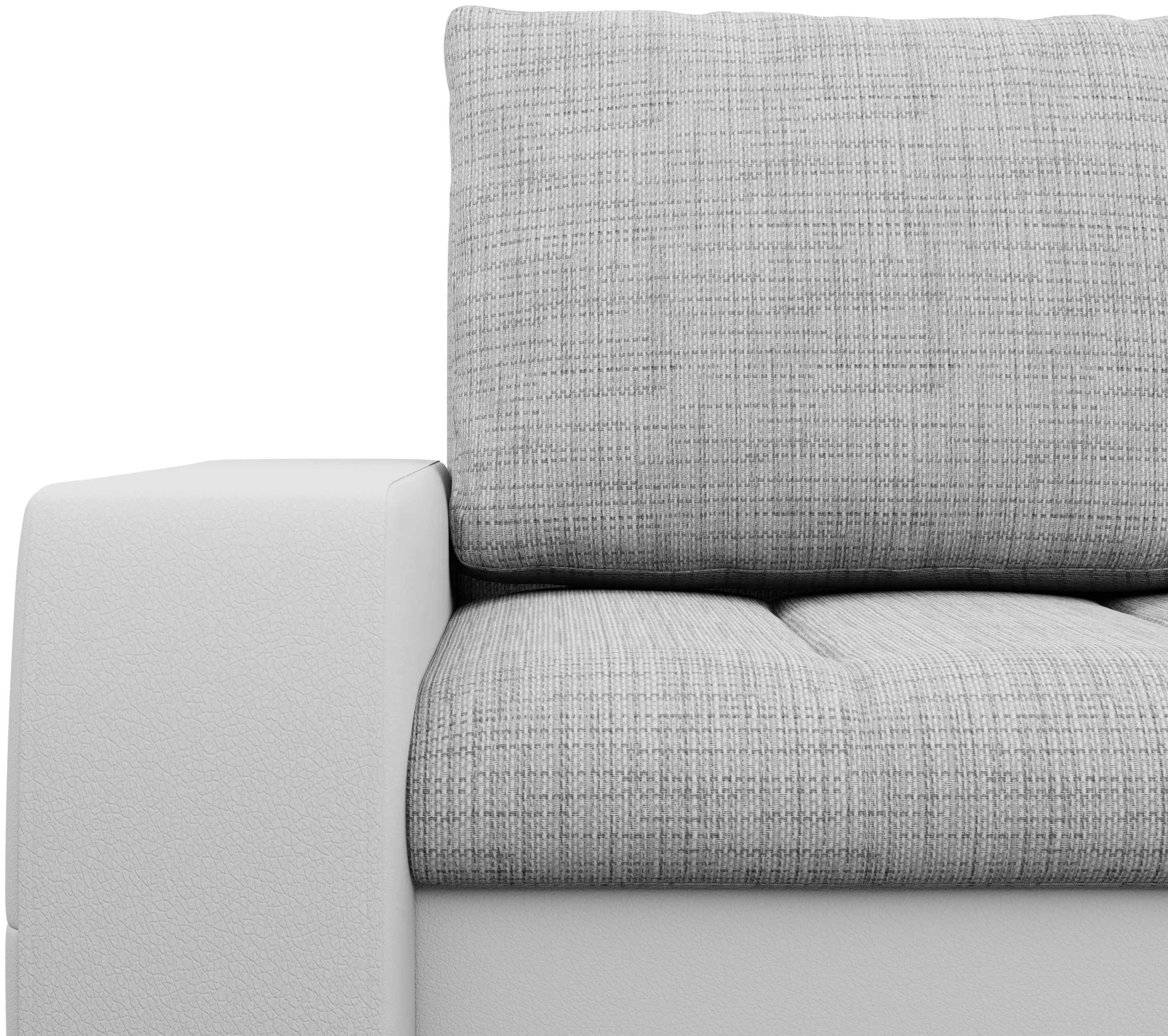 Canapea de colt Magnifico Meble Aurora LL Lawa 9/Real 17 Right (Light Grey/White)