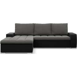 Canapea de colt Magnifico Meble Aurora LL Trinity 15/Real 11 Left (Dark Grey/Black) Thumb