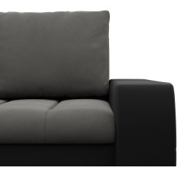 Canapea de colt Magnifico Meble Aurora LL Trinity 15/Real 11 Left (Dark Grey/Black) Thumb