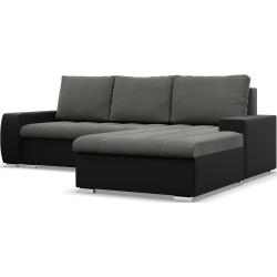 Canapea de colt Magnifico Meble Aurora LL Trinity 15/Real 11 Right (Dark Grey/Black) Thumb