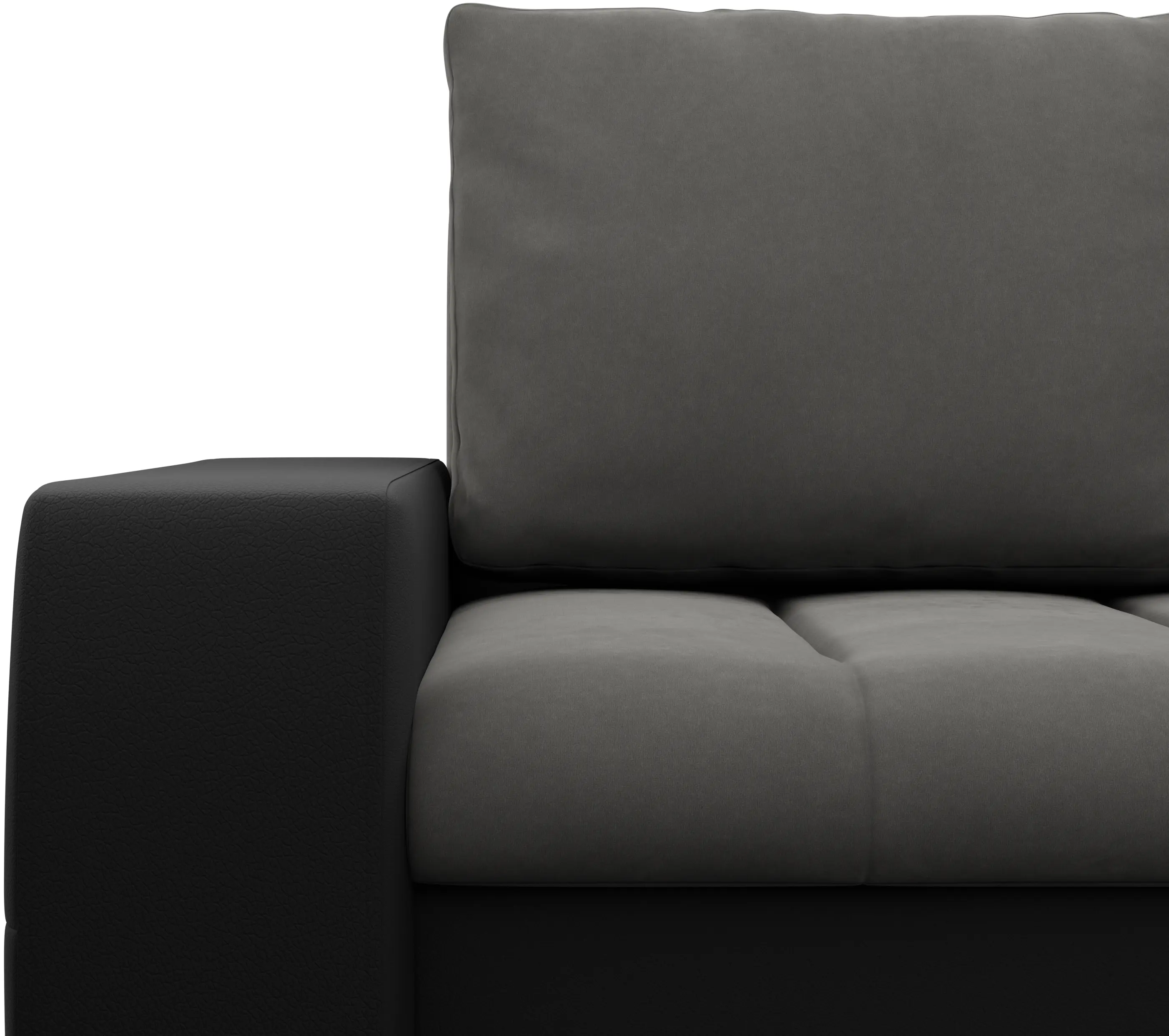 Canapea de colt Magnifico Meble Aurora LL Trinity 15/Real 11 Right (Dark Grey/Black)