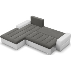 Canapea de colt Magnifico Meble Aurora LL Trinity/Real 17 Left (Dark Grey/White) Thumb