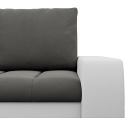 Canapea de colt Magnifico Meble Aurora LL Trinity/Real 17 Left (Dark Grey/White) Thumb