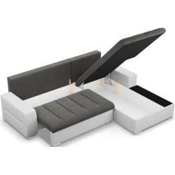 Canapea de colt Magnifico Meble Aurora LL Trinity 15/Real 17 Right (Dark Grey/White) Thumb