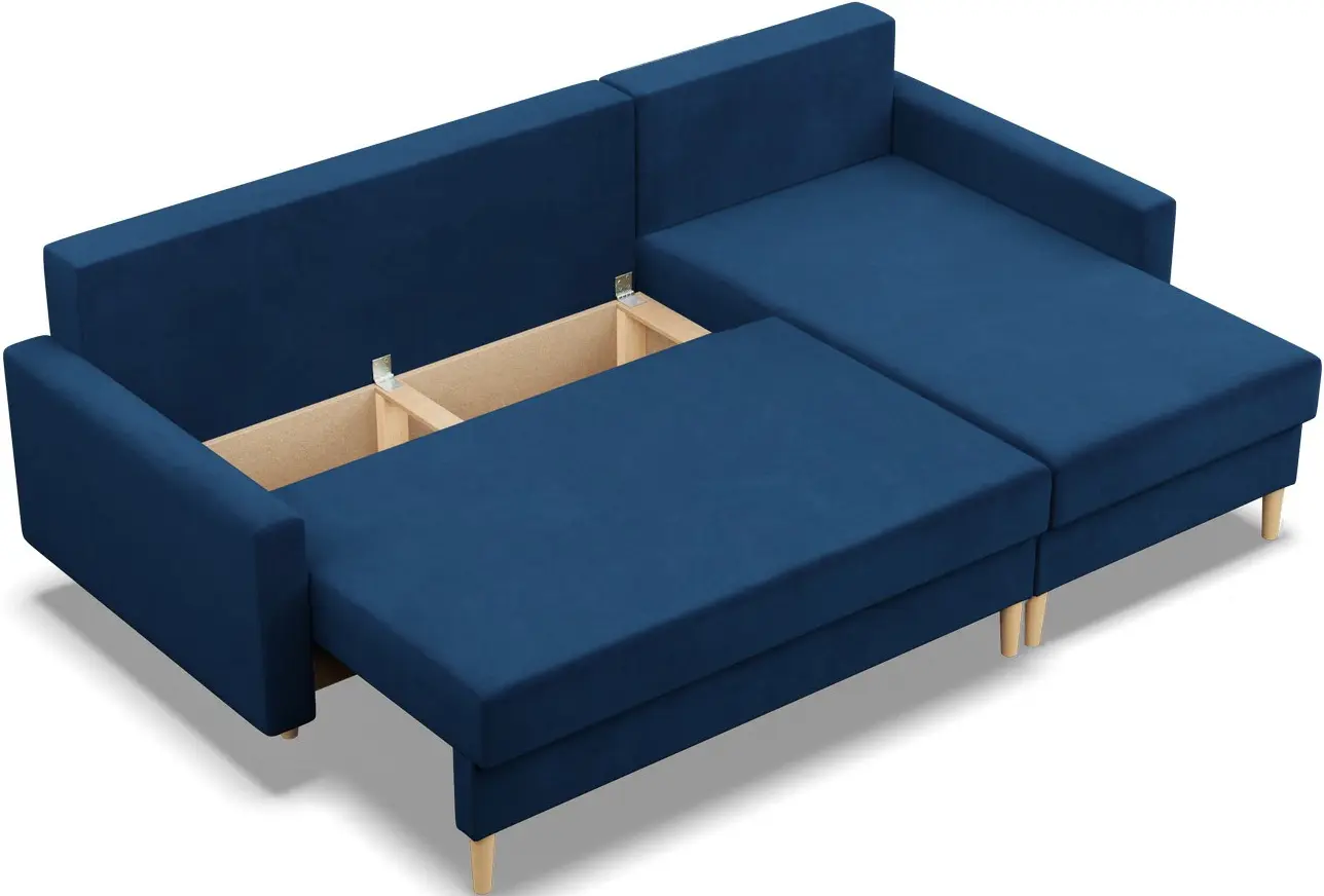 Canapea de colt Magnifico Meble Blank LL Bonell Kronos 09 (Navy)