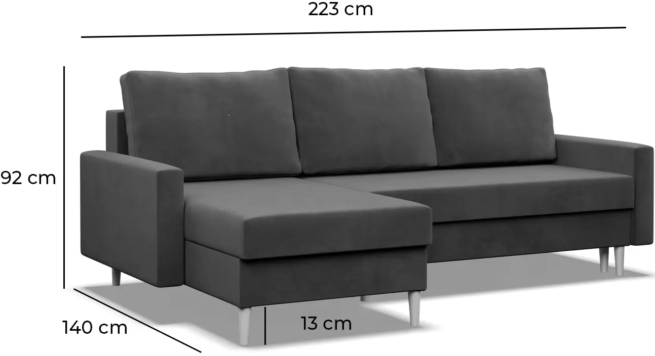 Диван угловой Magnifico Meble Blank LL Bonell Kronos 15 (Light Grey)