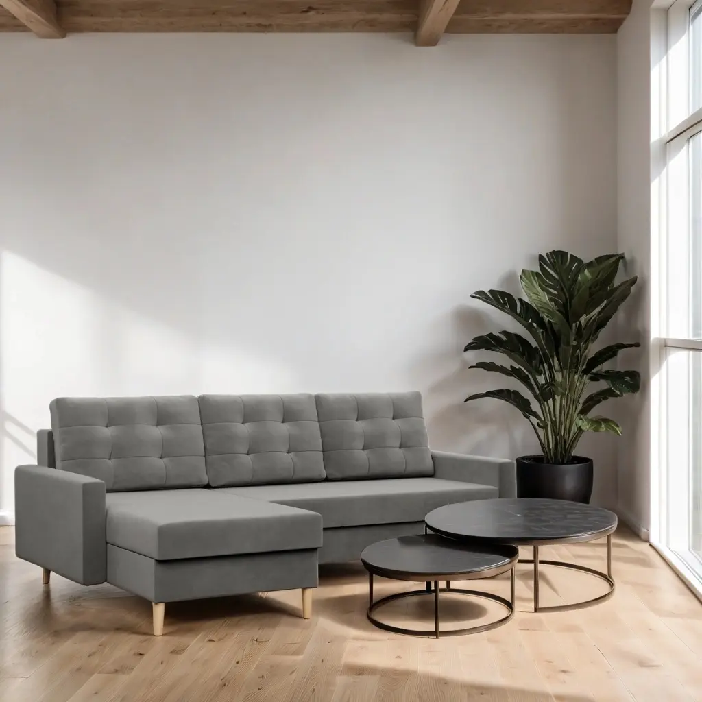 Диван угловой Magnifico Meble Blank LL Bonell Kronos 15 (Light Grey)