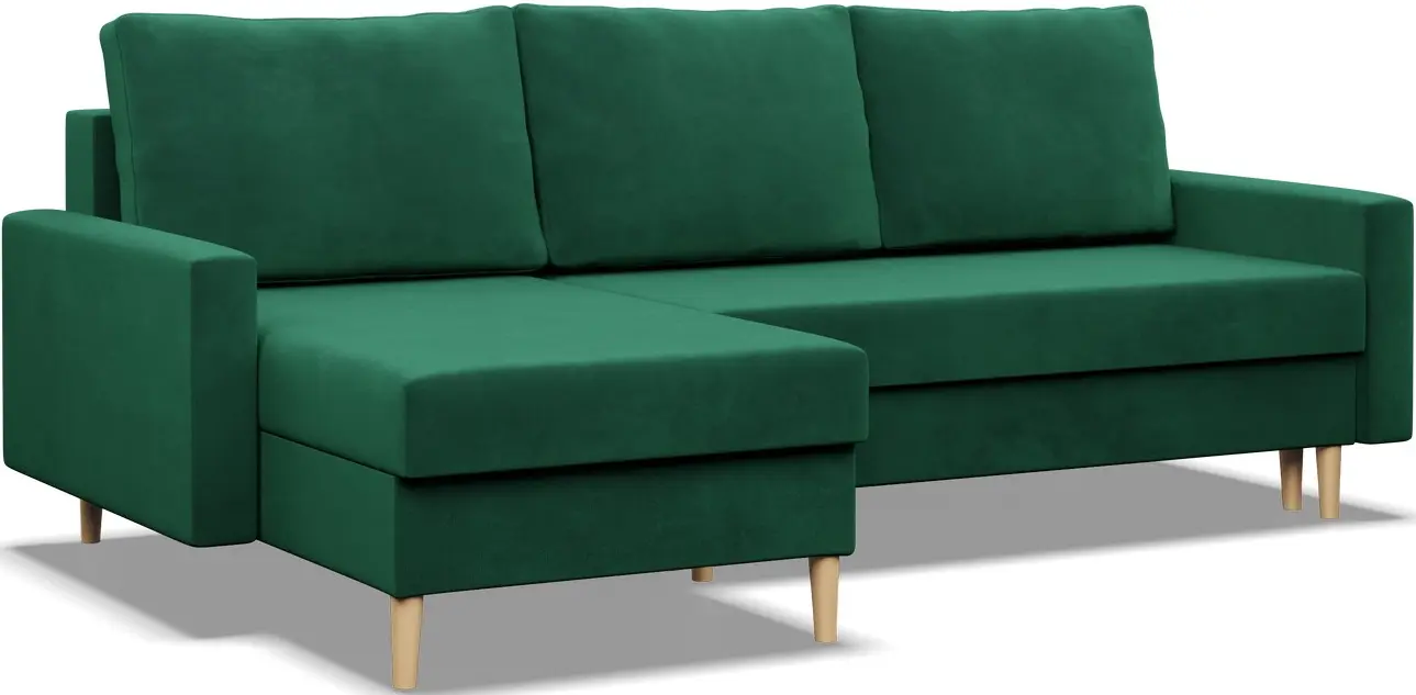 Canapea de colt Magnifico Meble Blank LL Bonell Kronos 19 (Bottle Green)