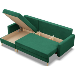 Canapea de colt Magnifico Meble Blank LL Bonell Kronos 19 (Bottle Green) Thumb