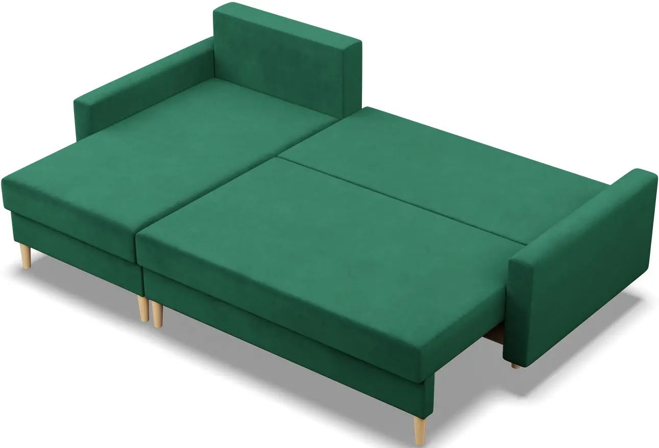 Canapea de colt Magnifico Meble Blank LL Bonell Kronos 19 (Bottle Green)