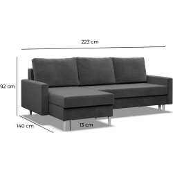 Canapea de colt Magnifico Meble Blank LL Bonell Kronos 19 (Bottle Green) Thumb