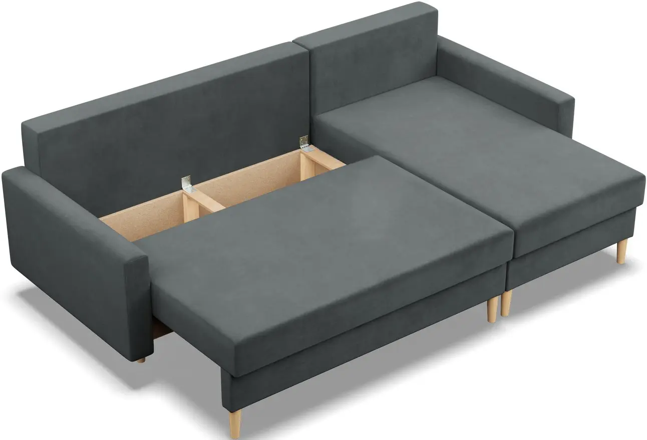 Canapea de colt Magnifico Meble Blank LL Bonell Kronos 34 (Dark Grey)