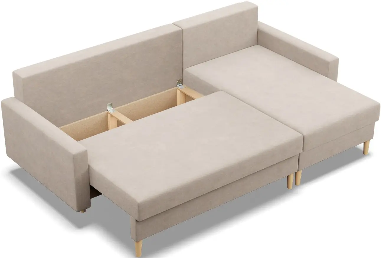 Canapea de colt Magnifico Meble Blank LL Bonell Paros 02 (Beige)