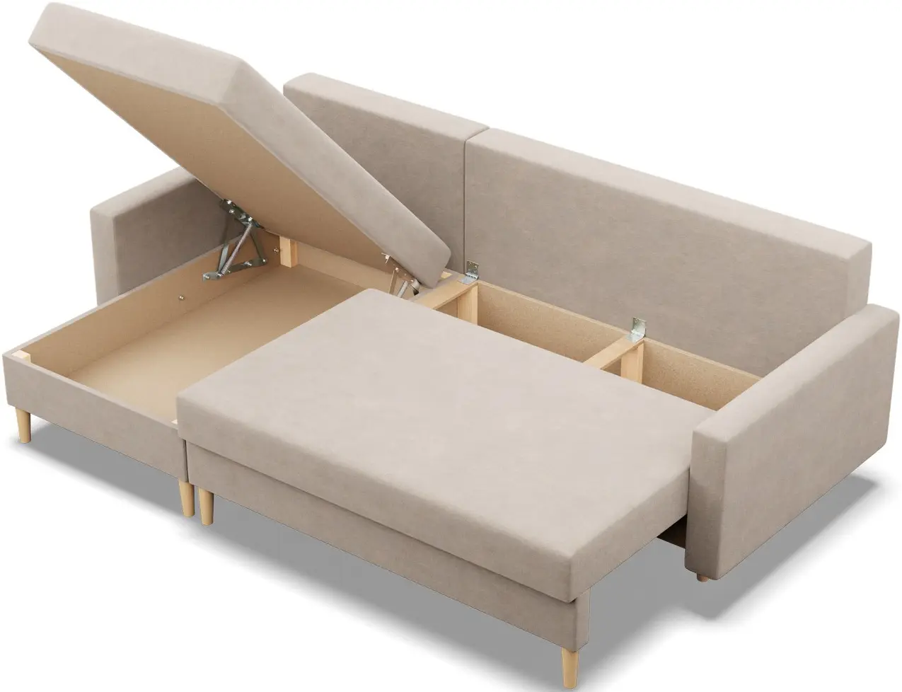 Canapea de colt Magnifico Meble Blank LL Bonell Paros 02 (Beige)