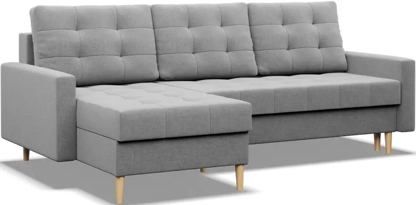 Диван угловой Magnifico Meble Elma LL Bonell Lux 32 (Light Grey)