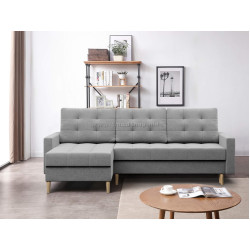 Диван угловой Magnifico Meble Elma LL Bonell Lux 32 (Light Grey)