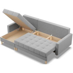 Диван угловой Magnifico Meble Elma LL Bonell Lux 32 (Light Grey) Thumb