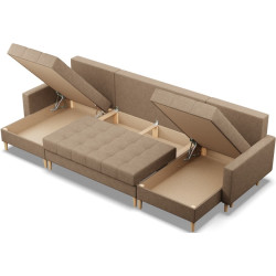 Canapea de colt Magnifico Meble Elma ULL Bonell Lux 2 (Sand Beige) Thumb