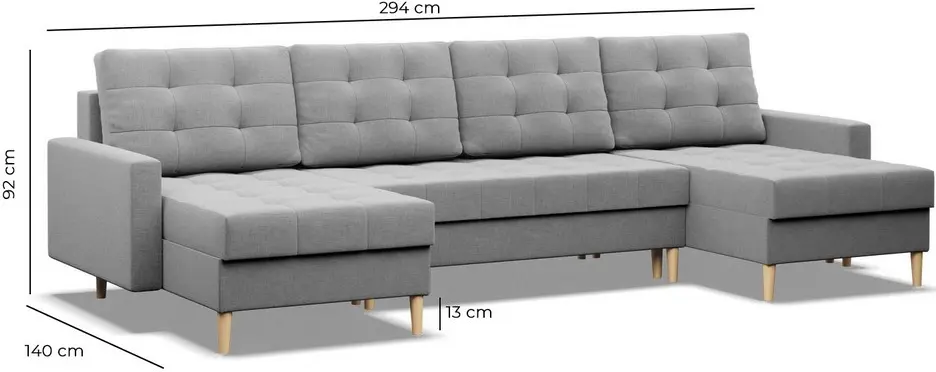 Canapea de colt Magnifico Meble Elma ULL Bonell Lux 2 (Sand Beige) - 7