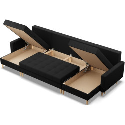 Диван угловой Magnifico Meble Elma ULL Bonell Lux 23 (Black) Thumb