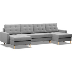 Диван угловой Magnifico Meble Elma ULL Bonell Lux 32 (Light Grey) Thumb