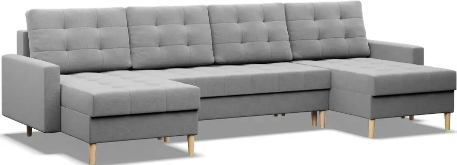 Диван угловой Magnifico Meble Elma ULL Bonell Lux 32 (Light Grey)