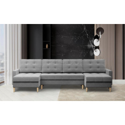 Диван угловой Magnifico Meble Elma ULL Bonell Lux 32 (Light Grey)