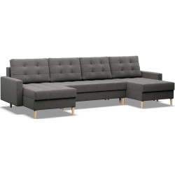 Диван угловой Magnifico Meble Elma ULL Bonell Lux 6 (Dark Grey) Thumb