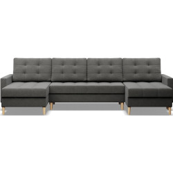 Диван угловой Magnifico Meble Elma ULL Bonell Lux 6 (Dark Grey) Thumb