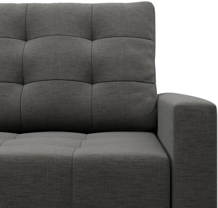 Диван угловой Magnifico Meble Elma ULL Bonell Lux 6 (Dark Grey)