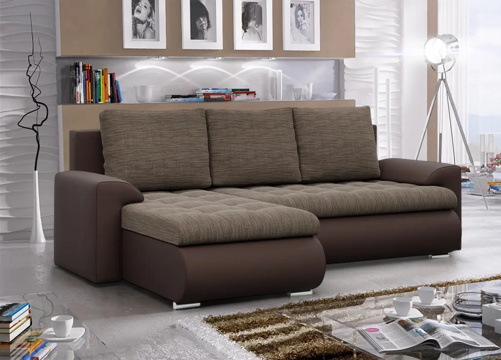 Canapea de colt Magnifico Meble Foresta LL Lawa 02/Real 66 Left (Brown)