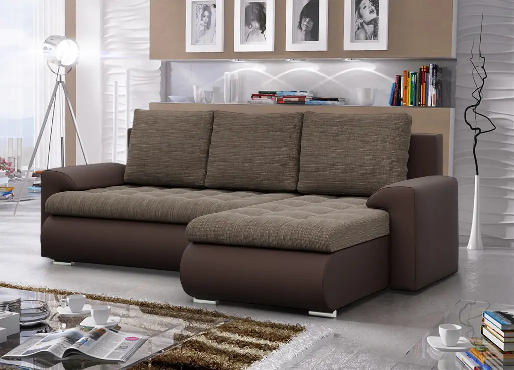 Canapea de colt Magnifico Meble Foresta LL Lawa 02/Real 66 Right (Brown)