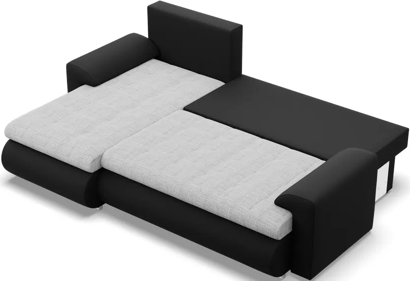 Canapea de colt Magnifico Meble Foresta LL Lawa 09/Real 11 Left (Light Grey/Black)