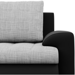 Canapea de colt Magnifico Meble Foresta LL Lawa 09/Real 11 Left (Light Grey/Black) Thumb