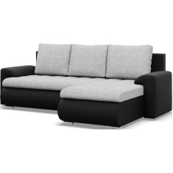 Диван угловой Magnifico Meble Foresta LL Lawa 09/Real 11 Right (Light Grey/Black) Thumb