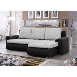 Canapea de colt Magnifico Meble Foresta LL Lawa 09/Real 11 Right (Light Grey/Black)