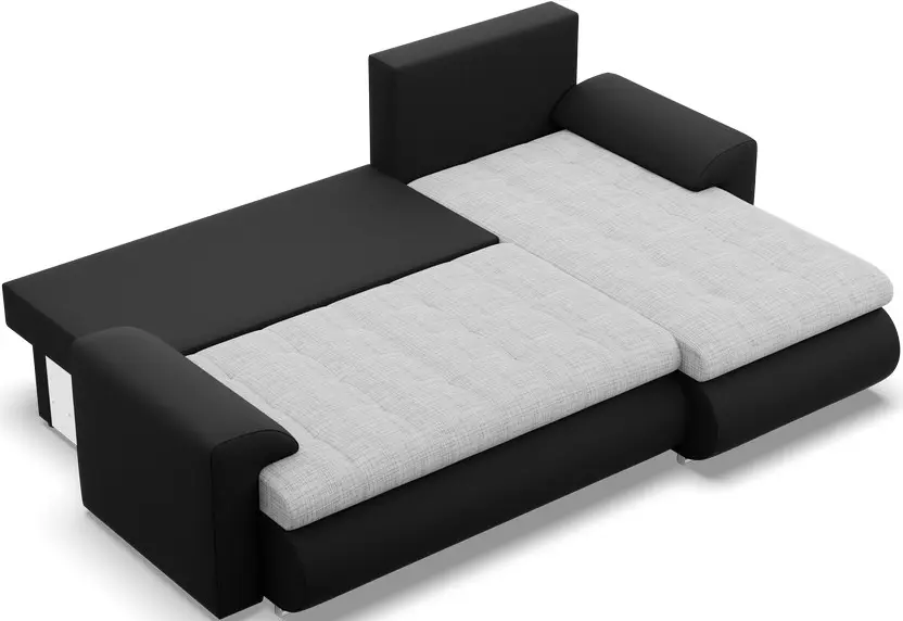 Диван угловой Magnifico Meble Foresta LL Lawa 09/Real 11 Right (Light Grey/Black)