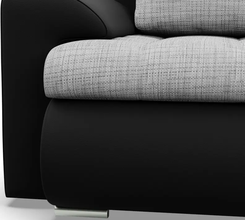 Диван угловой Magnifico Meble Foresta LL Lawa 09/Real 11 Right (Light Grey/Black)