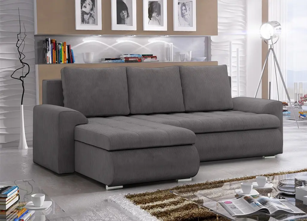 Диван угловой Magnifico Meble Foresta LL Poso 022 Left (Dark Grey)