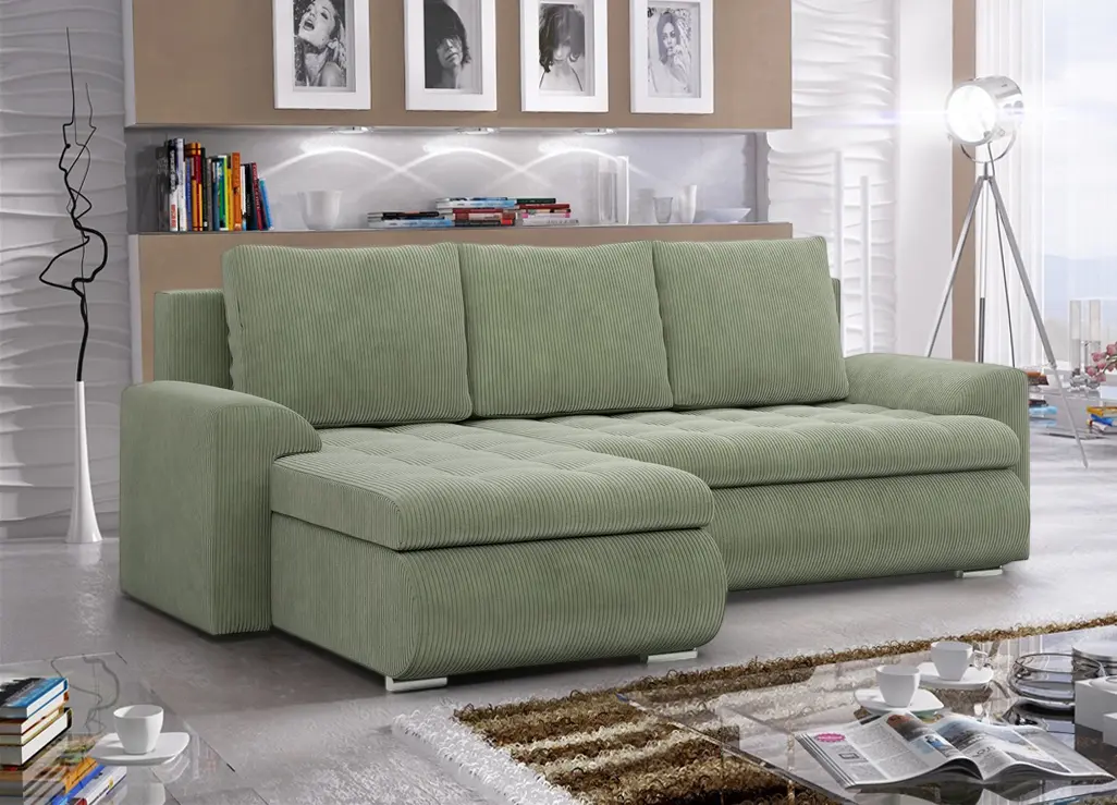 Диван угловой Magnifico Meble Foresta LL Poso 047 Left (Olive)