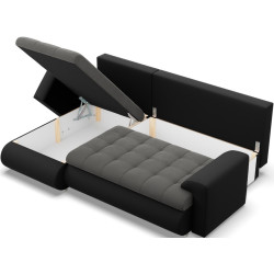 Canapea de colt Magnifico Meble Foresta LL Trinity 15/Real 11 Left (Dark Grey/Black) Thumb