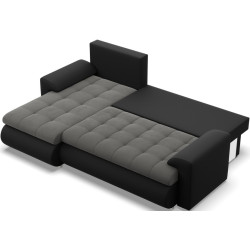 Canapea de colt Magnifico Meble Foresta LL Trinity 15/Real 11 Left (Dark Grey/Black) Thumb