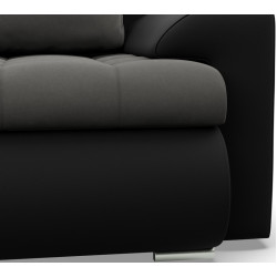 Canapea de colt Magnifico Meble Foresta LL Trinity 15/Real 11 Left (Dark Grey/Black) Thumb