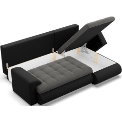 Canapea de colt Magnifico Meble Foresta LL Trinity 15/Real 11 Right (Dark Grey/Black) Thumb