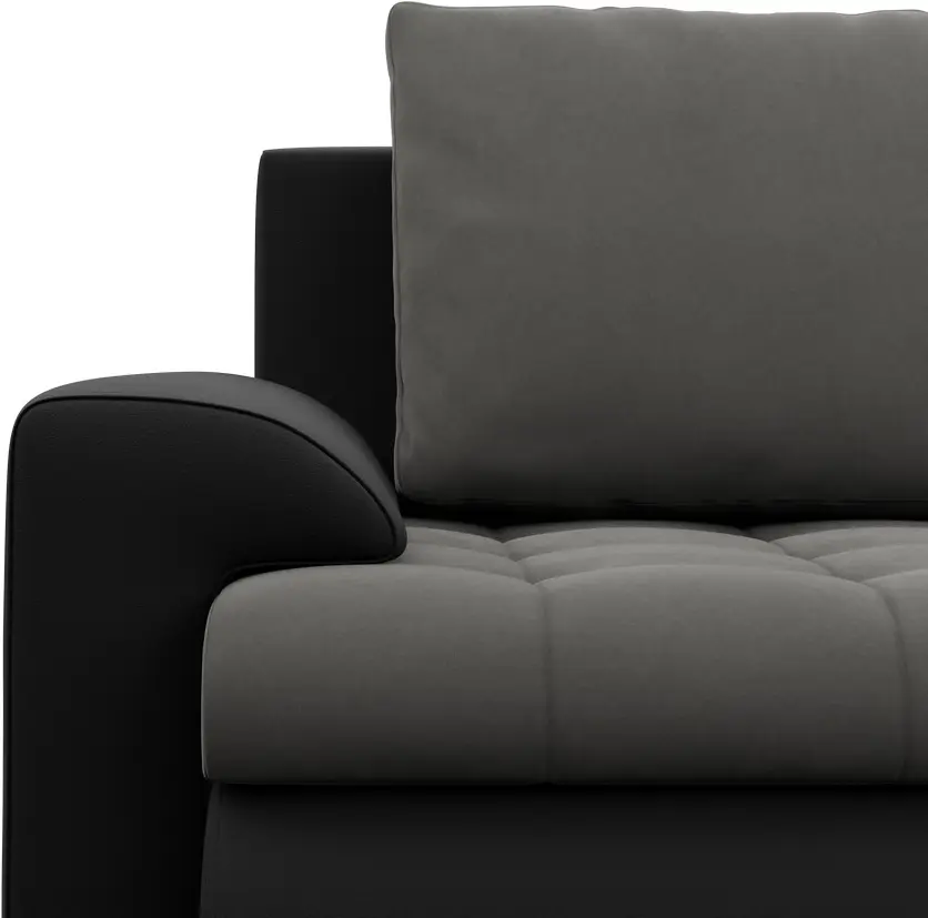 Canapea de colt Magnifico Meble Foresta LL Trinity 15/Real 11 Right (Dark Grey/Black)