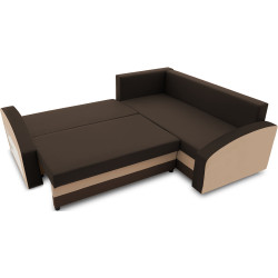 Диван угловой Magnifico Meble Grande Left Shelf Bonell Mikrofaza 20/Mikrofaza 48 Right (Brown/Cappuccino) Thumb