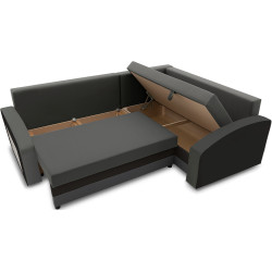 Диван угловой Magnifico Meble Grande Left Shelf Bonell Mikrofaza 27/Mikrofaza 15 Right (Grey/Black) Thumb