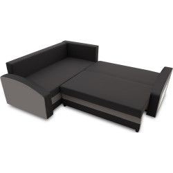Диван угловой Magnifico Meble Grande Right Shelf Bonell Mikrofaza 15/Mikrofaza 27 Left (Black/Grey) Thumb