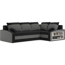Диван угловой Magnifico Meble Grande Right Shelf Bonell Mikrofaza 15/Mikrofaza 27 Right (Black/Grey) Thumb