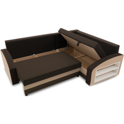 Диван угловой Magnifico Meble Grande Right Shelf Bonell Mikrofaza 20/Mikrofaza 48 Right (Brown/Cappuccino) Thumb